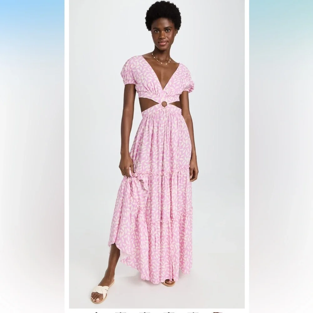 Palmacea Lavanda Hoop Dress Cover Up Macarena size XS Resort Summer NWT Colombia - Picture 3 of 11